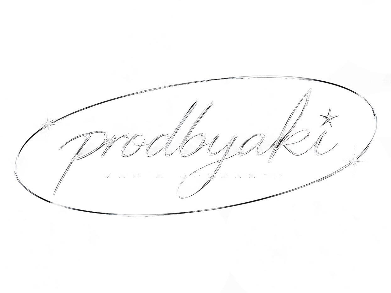 prodbyaki, Music Producer, Chrome-Wortmarke im Oval-Badge